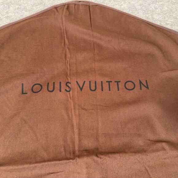 Authentic Louis Vuitton LV Brown Garment Bag Hanging Zip Up Long 23"x51" - Picture 2 of 9